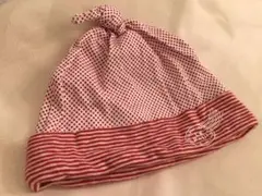 オーガニックコットンのかわいい帽子   BeBe  未使用品