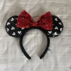 ハート スパンコールカチューシャ ディズニー ミニー