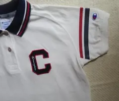 美品　Champion チャンピオン ポロシャツ ホワイト レディースLサイズのサムネイル