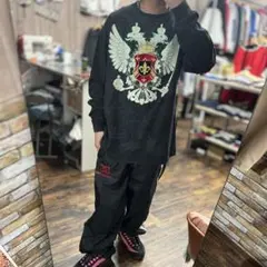 SEAN JOHN 2XL 古着 ストリートエンブレムデザイン長袖カットソーのサムネイル
