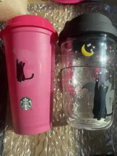 スタバ ハロウィン ダブルウォール耐熱グラス&リユーザブルカップ ベアリスタ付