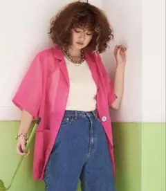 MAISON SPECIAL メゾンスペシャル　シアー半袖ジャケットのサムネイル