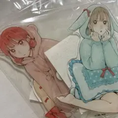 アオのハコ ZOZOTOWN グッズセット 鹿野千夏 蝶野雛 缶バッジ アクリル 