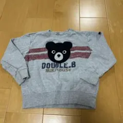 DOUBLE.B ミキハウス トレーナー 120 顔どん刺繍
