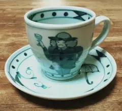 葉明 染付 カップ&ソーサー