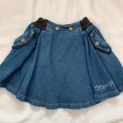 Mezzo Piano ジュニアM デニムフレアスカート150cm