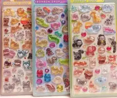 ボンボンドロップシール ワイルドガーデン　3枚セット