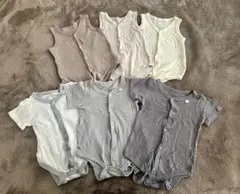 【夏季向け】メッシュ前開き♡袖なし＆半袖ロンパース肌着6枚セット【西松屋】