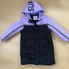 BISKEE 中綿コート パープル×ブラック