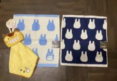 新品　丸眞製品　トトロ　保育園　幼稚園　肉厚タオルハンカチ おまけ猫バス