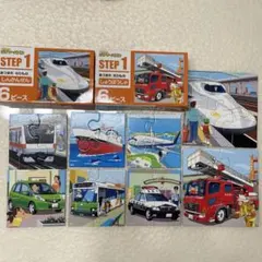 くもんのジグソーパズル　ステップ1 のりものいっぱい