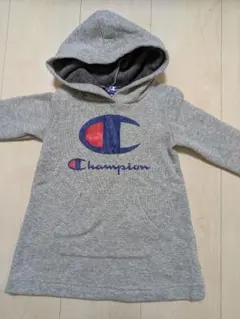 Champion フード付きトレーナー 90cm グレー