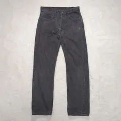 ✨90s！USA製！w32✨LEVI'S 501 先染めブラック 雰囲気抜群！