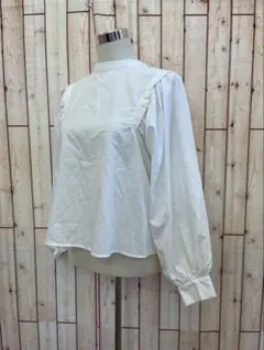 ⇐AS KNOW AS PINKY⭐︎スリーブ袖シャツブラウスF【中古】a63