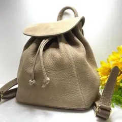 nina fina 本革 巾着型 2WAYハンドバッグ ブラウン 新品タグ付き 