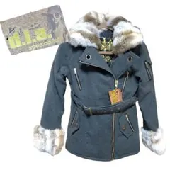 d.i.a. グレー ファー付きジャケット