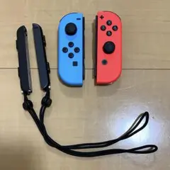 Nintendo Switch ジョイコン 純正品 青・赤セット ストラップ付き