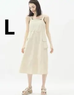 超美品 新品　GU テックジャンパードレス　アイボリー