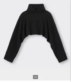 GU クロップドタートルネックセーター(長袖)YT+E