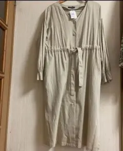 未使用タグ付き w closet シャツワンピース ベージュ