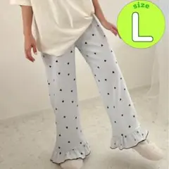 しまむら ayano ハート柄ワッフルパンツ