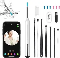 耳かき カメラ スコープ ライト付 WIFI接続 極細レンズ 500万画素