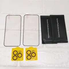 iPhone 15 Pro ガラスフィルム (2+2枚)