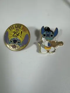 スティッチピンバッチ2個