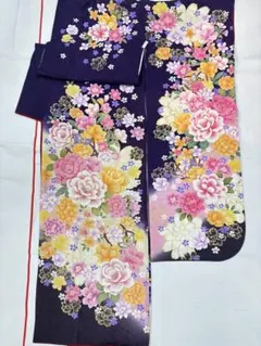 ♦︎きもの結♦︎訪問着　霜島忍　彩天目織　お召地　更紗花鳥　未使用　正絹♦︎sa024 ♦︎きもの結♦︎訪問着 霜島忍 彩天目織 お召地 更紗花鳥 未