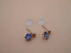⭐天然タンザナイト ピアス k18 2.04ct - メルカリ