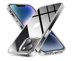 クリア 強化ガラス背面iPhone 13/14 6.1インチ 対応 スマホケース