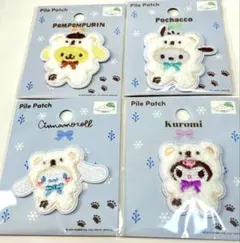 セリア seria パイルワッペン　クロミ　シナモロール　4種セット　新品未開封