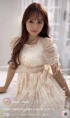 evelyn♡エブリン♡花柄プリーツOP♡