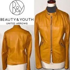 美品 ユナイテッドアローズ 5万円程 山羊革 レザー ジャケット M ライダース