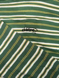 ciatre シアター 花柄 ストライプ シャツ Lサイズ 緑 - メルカリ