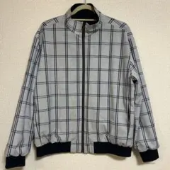 チェック柄ジップアップジャケット