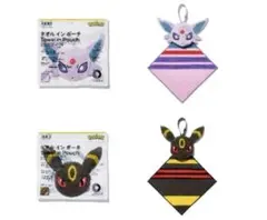 ファミマ限定　ブラッキー　エーフィ　3wayタオル ポーチ　2個セット　ポケモン