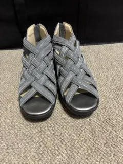 ミスキョウコ 編み込みサンダル(23.5ｃｍ4E)のサムネイル