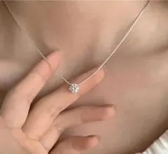 ⑦ステンレス ジルコニア シルバー ネックレス レディース 金属アレルギー対応