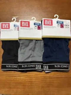 【新品】B.V.D. 吸水乾燥ボクサーパンツ 3枚セット Mサイズ