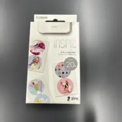 【未使用】iNSPiC キヤノン用ZINKフォトペーパー・丸形シール▪20枚入り