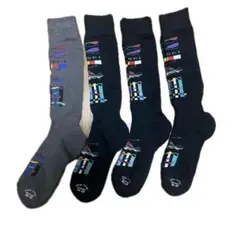 スキーソックス 4足セット 25-27cm アクリル ナイロン ポリウレタン