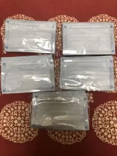 不織布マスク 小さめ 50枚 セット ブルー