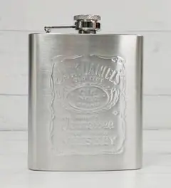「ウィスキーフラスコ ジャック・ダニエル Old No.7 7オンス シルバー」