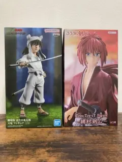 忍たま乱太郎　天鬼　るろうに剣心　緋村剣心　フィギュア2体セット