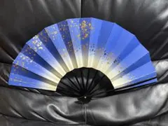 扇子 29cm 金青裾暈し 光沢 舞扇子 舞踊 大衆演劇 着物 和装 小物