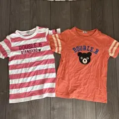 DOUBLE.B Tシャツ 2枚セット 140cm