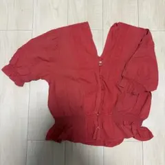 FREAK'S STORE 반소매 블라우스 레드