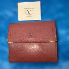 Valentino Garavani 二つ折り財布 ワインレッドのサムネイル
