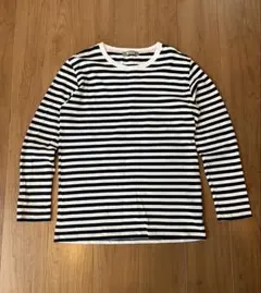 NANO universe ナノ・ユニバース　ボーダーTシャツ　メンズLサイズ